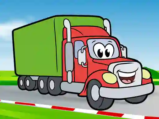 لعبة Happy Trucks Coloring على الانترنت