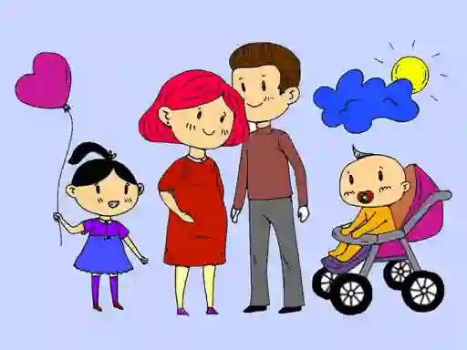 لعبة Happy Family Coloring Book على الانترنت