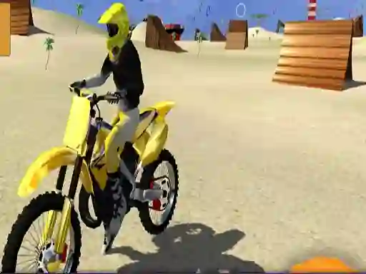 لعبة Motor Cycle Beach Stunt على الانترنت