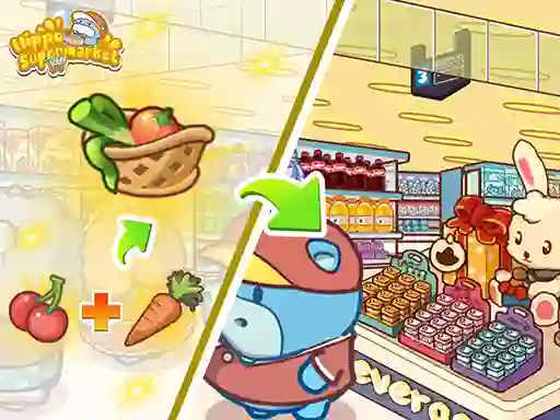 لعبة Hippo Supermarket على الانترنت