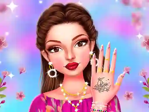 لعبة Celebrity Spring Manicure Design على الانترنت