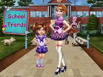 لعبة School Trends على الانترنت