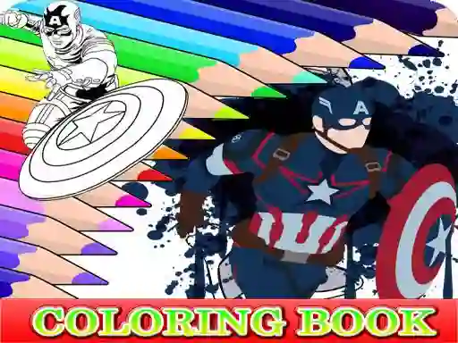 لعبة Coloring Book for Captain America على الانترنت