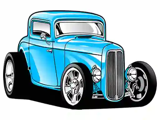 لعبة Hot Rod Coloring على الانترنت