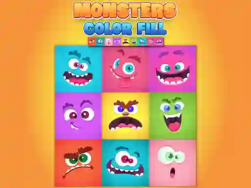 لعبة Monsters Color Fill على الانترنت