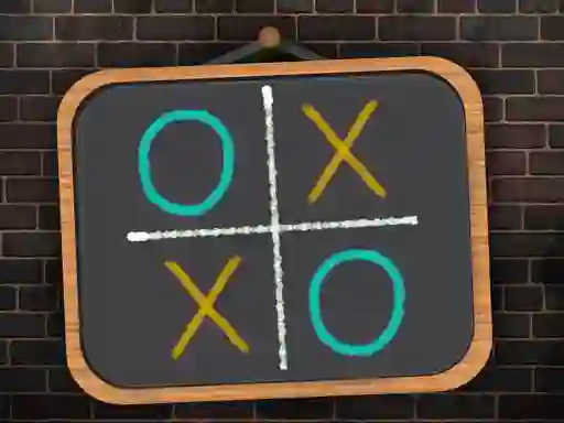 لعبة Tic Tac Toe blackboard على الانترنت