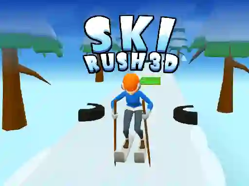 لعبة Ski Rush 3d على الانترنت