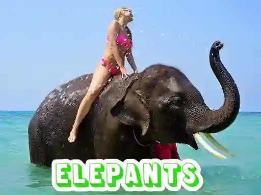 لعبة Elephants Puzzle على الانترنت
