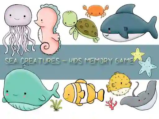 لعبة Kids Memory Sea Creatures على الانترنت
