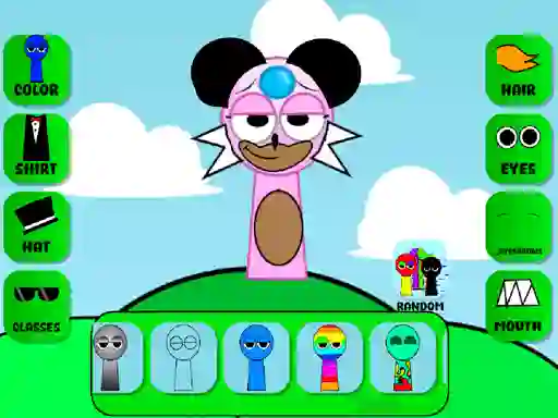 لعبة Sprunki Character Maker OC على الانترنت