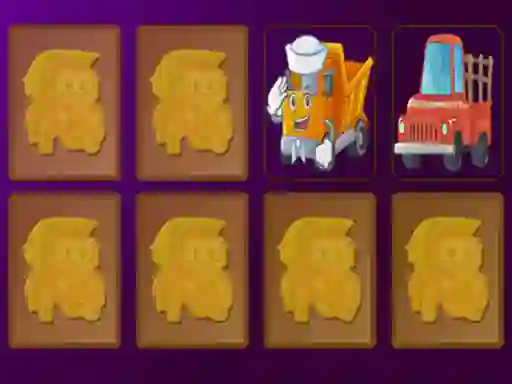 لعبة Cartoon Trucks Memory على الانترنت