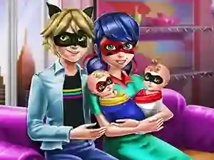لعبة Dotted Girl Family Day على الانترنت