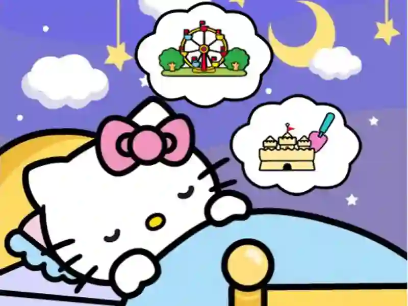 لعبة Hello Kitty Good Night على الانترنت