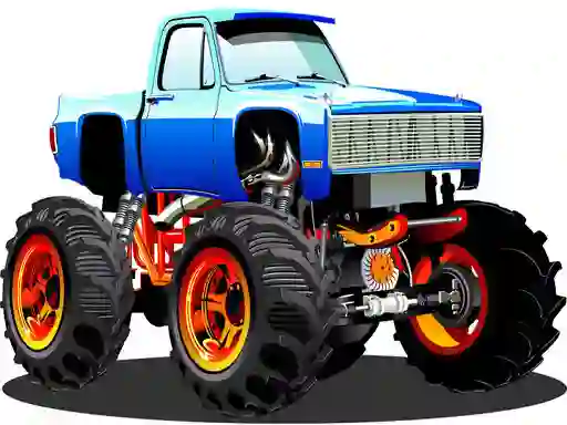 لعبة Monster Truck Puzzle على الانترنت
