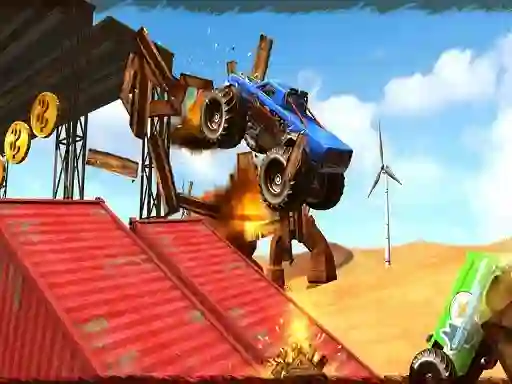 لعبة Monster Truck Impossible Track Plane Simulator على الانترنت
