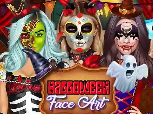 لعبة Kylie Jenner Halloween Face Art على الانترنت