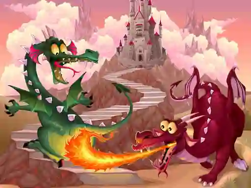 لعبة Fairy Tale Dragons Memory على الانترنت