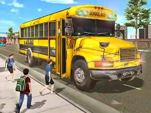 لعبة City School Bus Driving على الانترنت