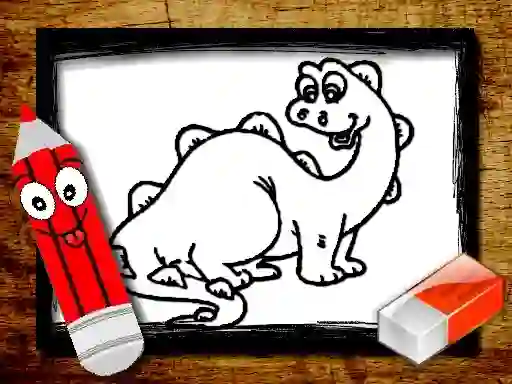 لعبة Back To School: Dinosaur Coloring Book على الانترنت