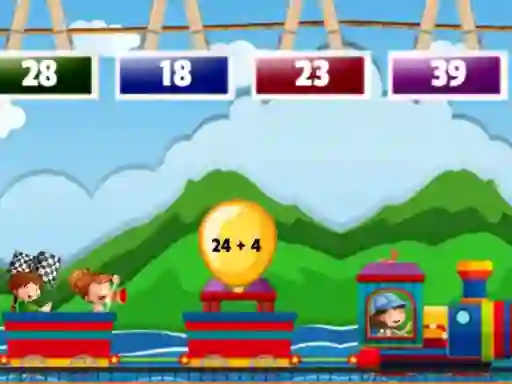 لعبة Math Train Addition على الانترنت