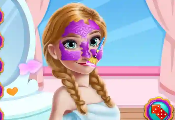 لعبة Ice Princess Fruity Skin Care على الانترنت