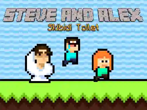 لعبة Steve and Alex Skibidi Toilet على الانترنت