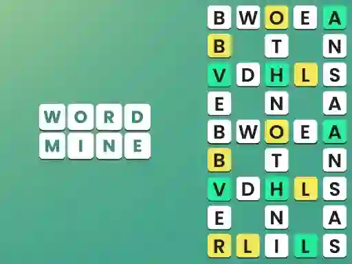 لعبة Word Mine على الانترنت