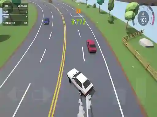 لعبة Polygon Drift: Endless Traffic Racing على الانترنت