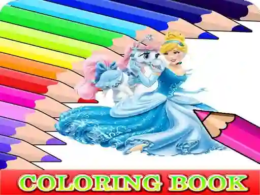 لعبة Coloring Book for Cinderella على الانترنت