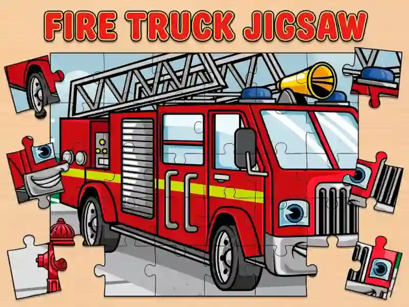 لعبة Fire Truck Jigsaw على الانترنت