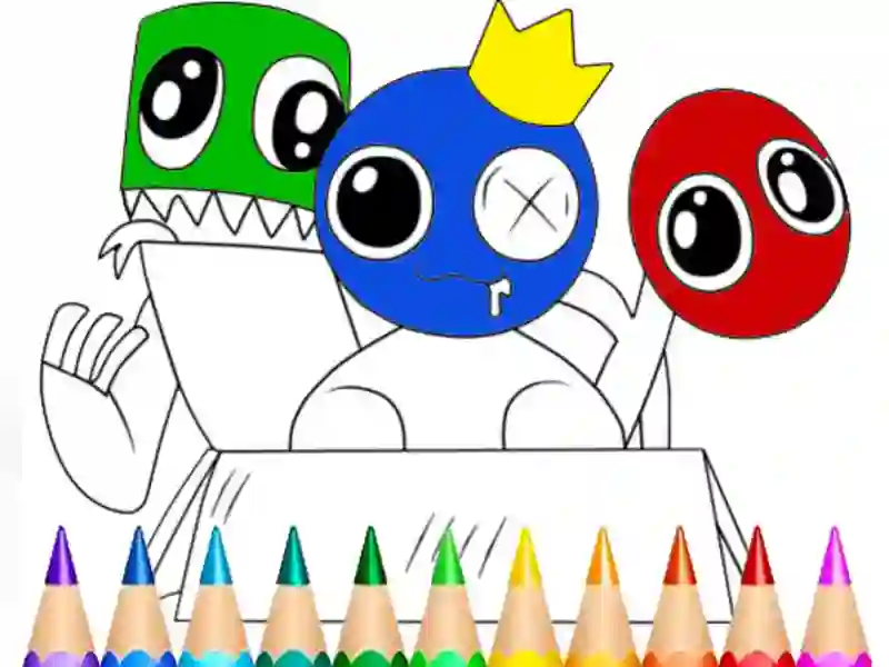 لعبة Rainbow Friends Coloring Book على الانترنت