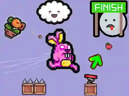 لعبة Cute Rabbit's Challenging Adventure على الانترنت