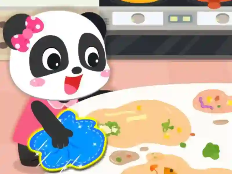 لعبة Baby Panda Cleanup على الانترنت
