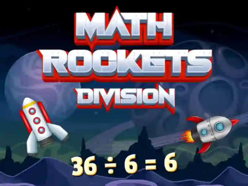لعبة Math Rockets Division على الانترنت