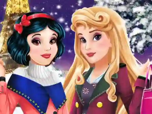 لعبة Aurora and Snow White Winter Fashion على الانترنت