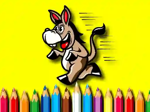 لعبة Back To School Coloring Book Donkey على الانترنت