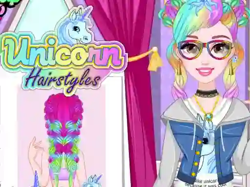 لعبة Unicorn Hairstyles على الانترنت