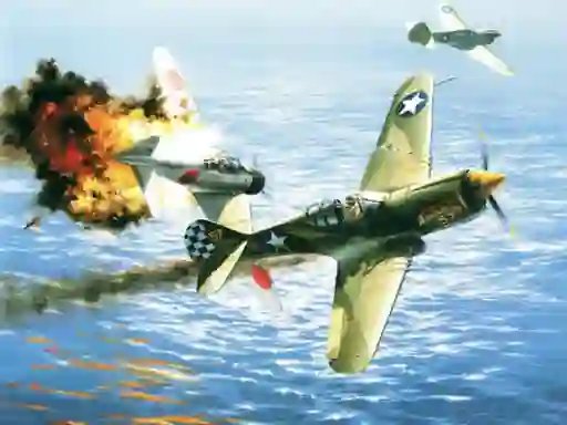 لعبة Aviation Art Air Combat Slide على الانترنت