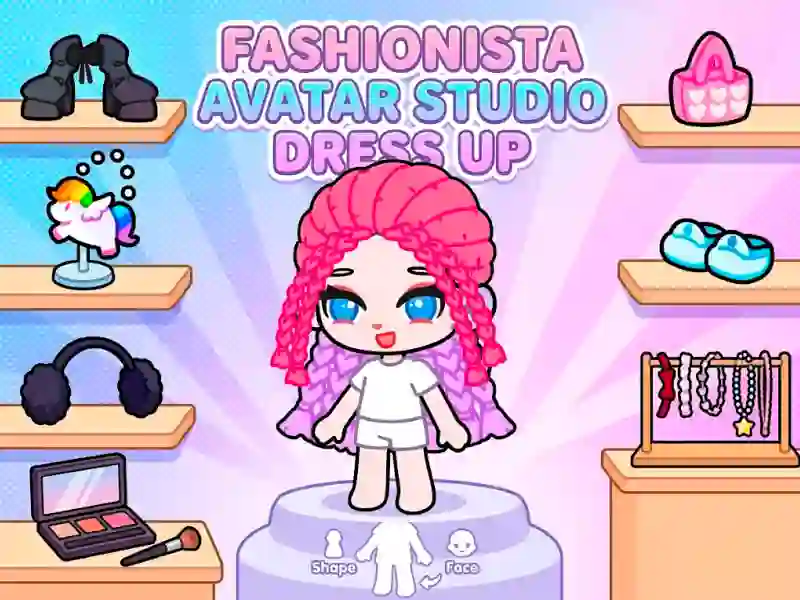 لعبة Fashionista Avatar Studio Dress Up على الانترنت