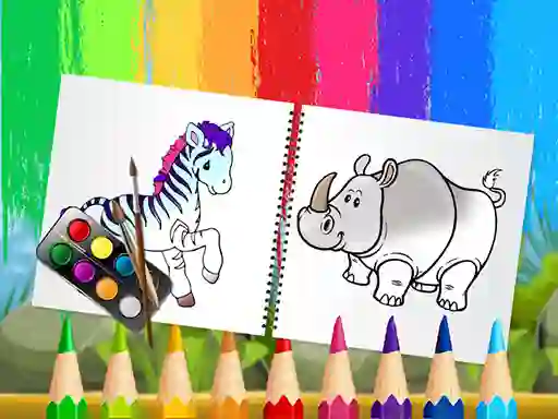 لعبة Funny Animals Coloring Book على الانترنت