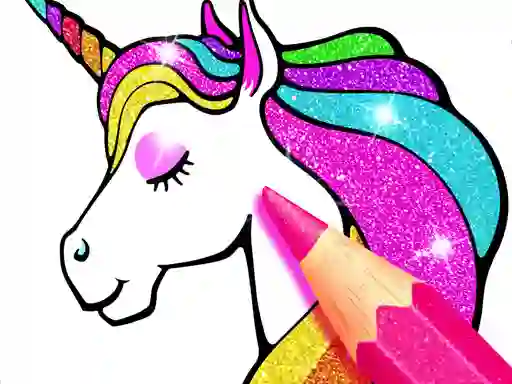 لعبة Unicorn Coloring Book Glitter على الانترنت