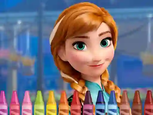 لعبة Anna Frozen Coloring على الانترنت