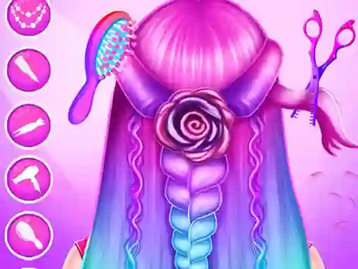 لعبة Braid Hair Salon Girls على الانترنت