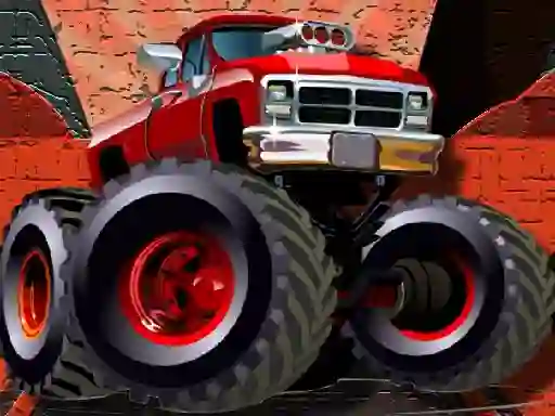 لعبة Crazy Monster Trucks Puzzle على الانترنت