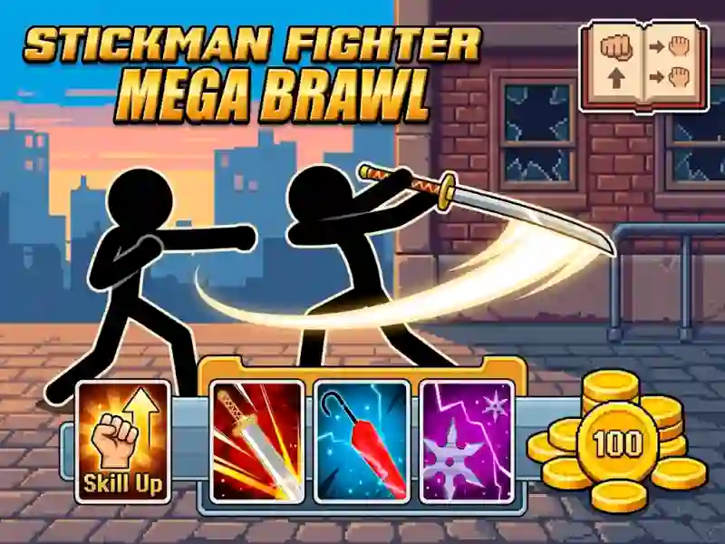 لعبة Stickman Fighter Mega Brawl على الانترنت