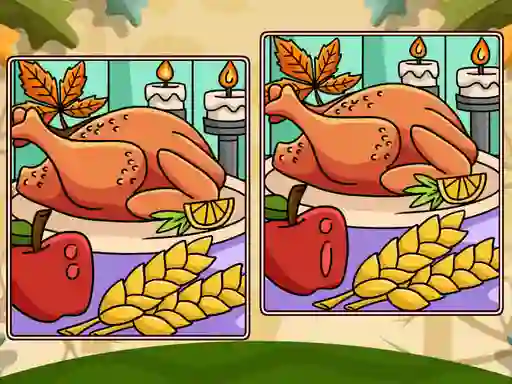 لعبة Thanksgiving Spot The Differences على الانترنت