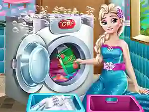 لعبة Ice Queen Laundry Day على الانترنت