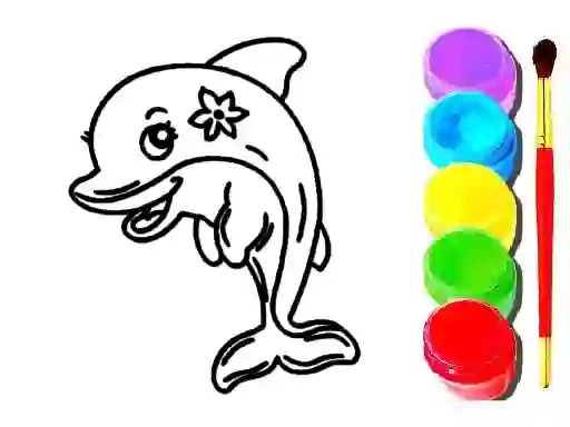 لعبة Dolphin Coloring Book على الانترنت