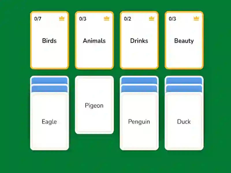 لعبة Word Solitaire على الانترنت