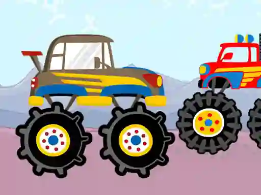 لعبة Fun Monster Trucks Jigsaw على الانترنت